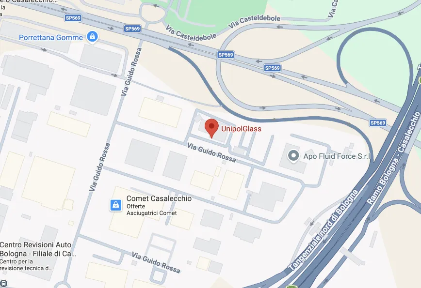 immagine della posizione della sede di Casalecchio sulla mappa