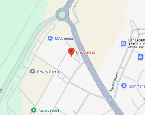 immagine della posizione della sede di Ferrara sulla mappa