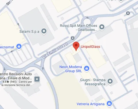 immagine della posizione della sede di Modena sulla mappa